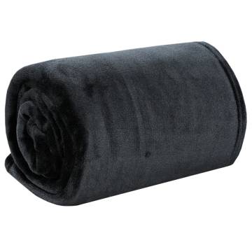 Blanket Black 150x200 cm Polyester