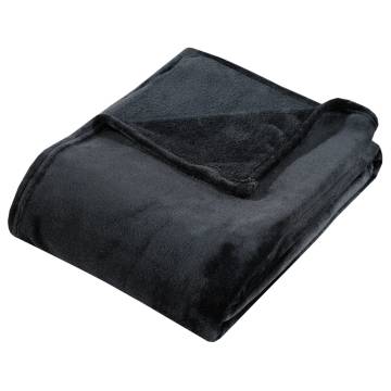 Blanket Black 150x200 cm Polyester