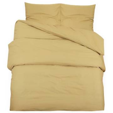 Duvet Cover Set Taupe 220x240 cm Cotton