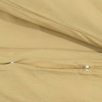 Duvet Cover Set Taupe 220x240 cm Cotton