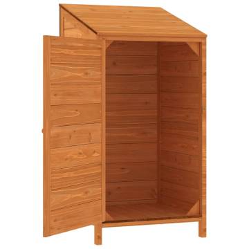 Garden Shed Brown 55x52x112 cm Solid Wood Fir