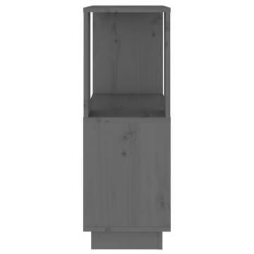 Book Cabinet/Room Divider Grey 51x25x70 cm Solid Wood Pine