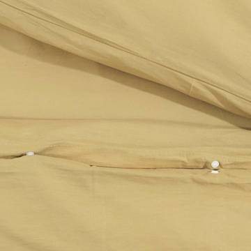 Duvet Cover Set Taupe 200x200 cm Cotton