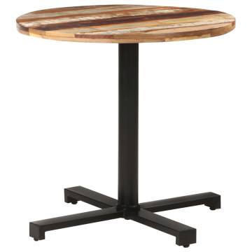 Bistro Table Round Ø80x75 cm Solid Reclaimed Wood