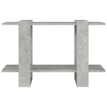 Book Cabinet/Room Divider Concrete Grey 80x30x51 cm