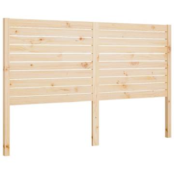 Bed Headboard 156x4x100 cm Solid Wood Pine