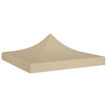 Party Tent Roof 3x3 m Beige 270 g/m²