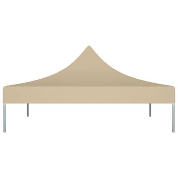 Party Tent Roof 3x3 m Beige 270 g/m²