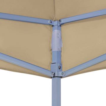 Party Tent Roof 3x3 m Beige 270 g/m²