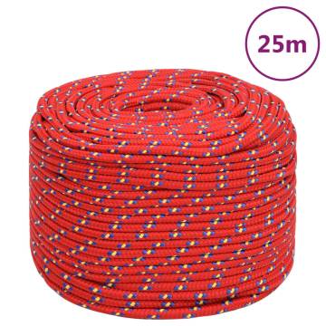 Boat Rope Red 6 mm 25 m Polypropylene