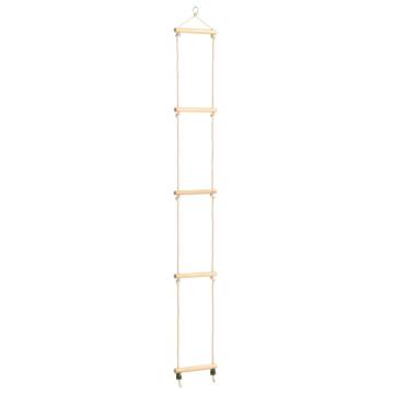 Kid's Rope Ladder Solid Wood and PE 30x168 cm