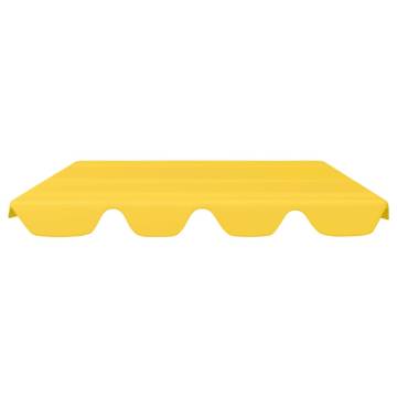 Replacement Canopy for Garden Swing Yellow 188/168x145/110 cm