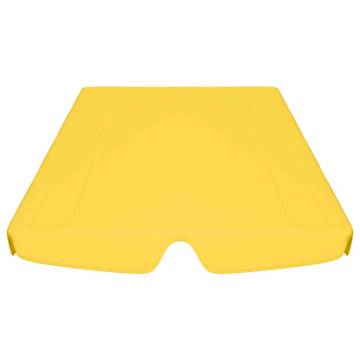 Replacement Canopy for Garden Swing Yellow 188/168x145/110 cm