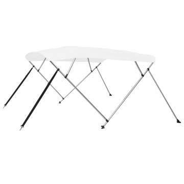 4 Bow Bimini Top White 243x180x137 cm