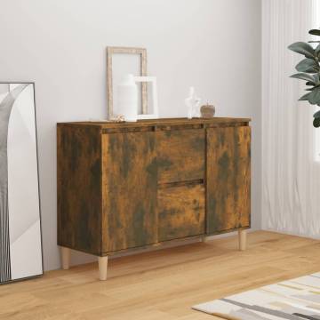 Sideboard Smoked Oak 103.5x35x70 cm Engineered Wood