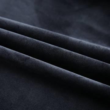 Blackout Curtains 2 pcs with Hooks Velvet Black 140x245 cm