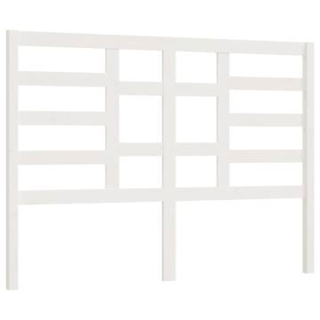 Bed Headboard White 166x4x104 cm Solid Wood Pine