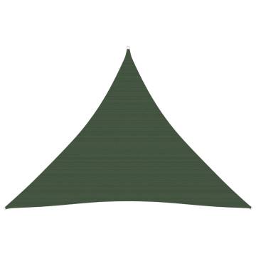 Sunshade Sail 160 g/m² Dark Green 4x4x4 m HDPE