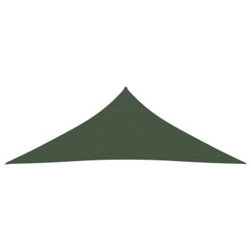 Sunshade Sail 160 g/m² Dark Green 4x4x4 m HDPE