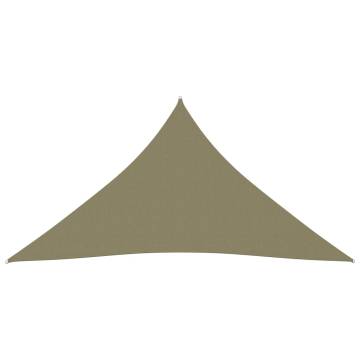 Sunshade Sail Oxford Fabric Triangular 3x4x4 m Beige