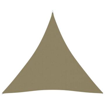 Sunshade Sail Oxford Fabric Triangular 4x4x4 m Beige