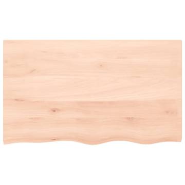 Bathroom Countertop 100x60x2 cm Untreated Solid Wood