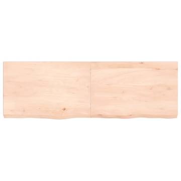 Bathroom Countertop 120x40x(2-6) cm Untreated Solid Wood