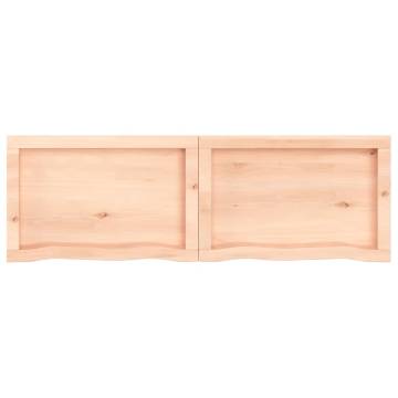 Bathroom Countertop 120x40x(2-6) cm Untreated Solid Wood