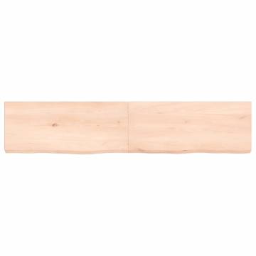 Bathroom Countertop 140x30x(2-6) cm Untreated Solid Wood