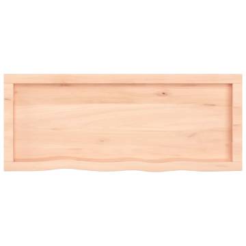 Bathroom Countertop 100x40x(2-4) cm Untreated Solid Wood