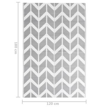 Outdoor Rug Grey 120x180 cm PP