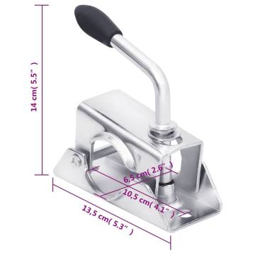 Jockey Wheel 48 mm with 2 Support Tubes and 3 Split Clamps