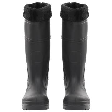 Rian Boots with Removable Socks Black Size 39 PVC