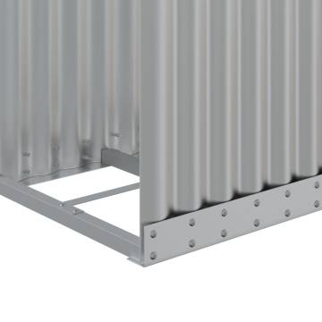 Log Holder Silver 40x45x100 cm Galvanised Steel