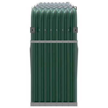 Log Holder Green 234x45x100 cm Galvanised Steel