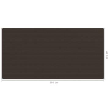 Tent Carpet 250x500 cm Brown