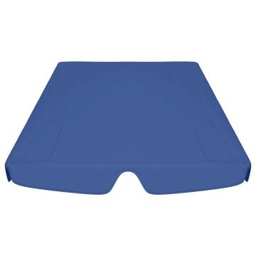 Replacement Canopy for Garden Swing Blue 188/168x145/110 cm