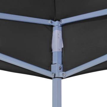 Party Tent Roof 3x3 m Black 270 g/m²