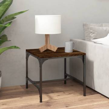 Side Tables 2 pcs Smoked Oak 40x40x35 cm Engineered Wood