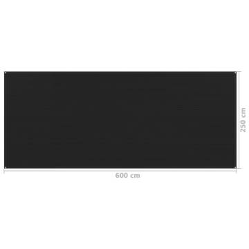 Tent Carpet 250x600 cm Black