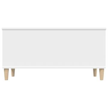 Coffee Table White 90x44.5x45 cm Engineered Wood