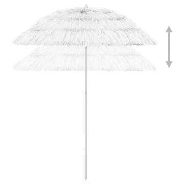 Hawaii Beach Umbrella White 180 cm