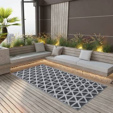 Outdoor Carpet Black 120x180 cm PP