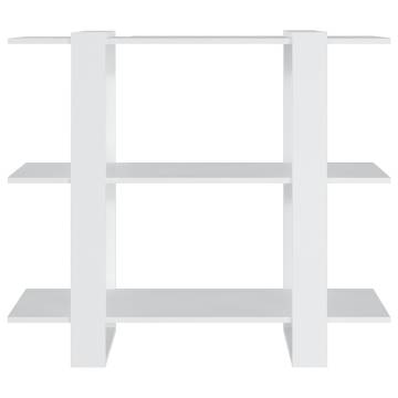 Book Cabinet/Room Divider White 100x30x87 cm