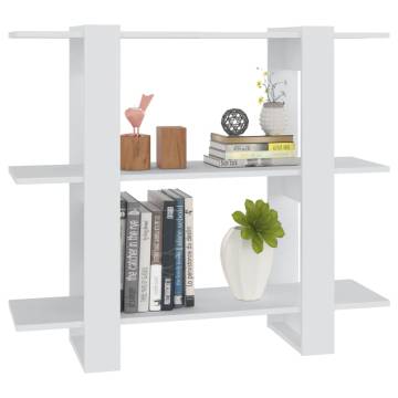 Book Cabinet/Room Divider White 100x30x87 cm