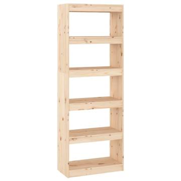 Book Cabinet/Room Divider 60x30x167.5 cm Solid Wood Pine