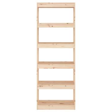 Book Cabinet/Room Divider 60x30x167.5 cm Solid Wood Pine