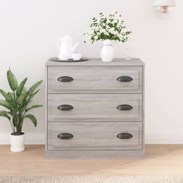 Sideboard Grey Sonoma 70x35.5x67.5 cm Engineered Wood