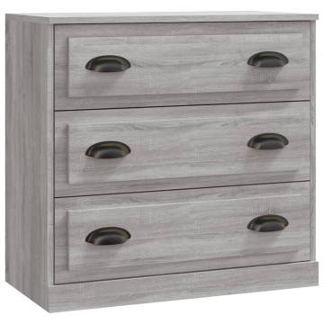 Sideboard Grey Sonoma 70x35.5x67.5 cm Engineered Wood