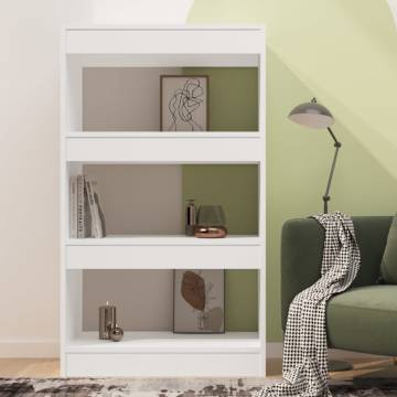 Book Cabinet/Room Divider White 60x30x103 cm Engineered Wood